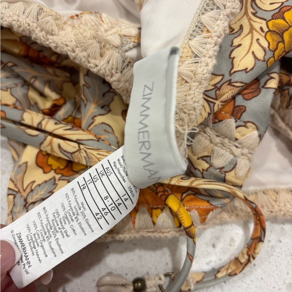 Zimmermann Orange Floral One-Piece Swimsuit - Picture 4 of 4